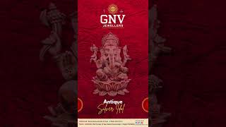 Antique Silver Lord Ganesha Idol | Exquisite Silver Collection by GNV Jewellers