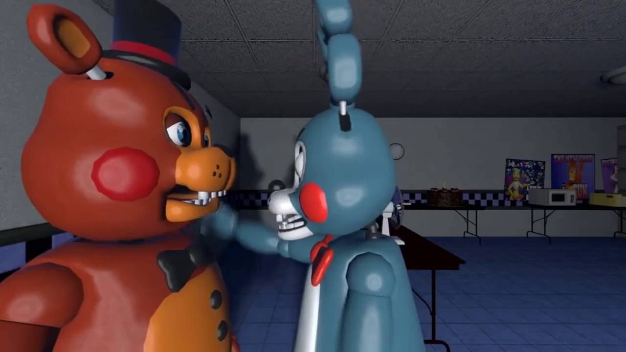 Five Nights At Freddys Animation Toy Freddy Vs Toy Bonnie - YouTube