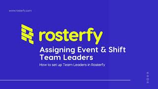 Rosterfy Video: Team Leaders