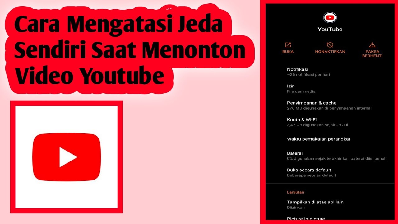 Cara Mengatasi Video Youtube Jeda Sendiri Saat Nonton - YouTube