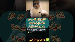 لماذا نهى النبي ﷺ عن قتل الحيَات التي في البيوت؟واذا وجدنا ماذا نفعل؟ |فضيلة الشيخ :محمد بن العثيمين