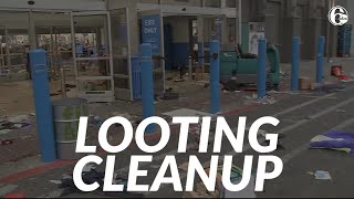 Cleanup continues after a second night of unrest in Philadelphia