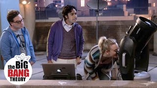 Penny and Raj Discover a New Comet | The Big Bang Theory