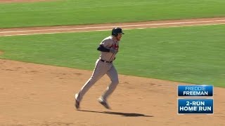 ATL@SF: Freeman belts a two-run homer to center