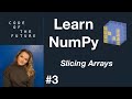 Python NumPy Tutorial for Beginners #3 - Slicing Arrays