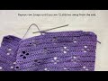 crochet eyelet lace top tutorial beginner friendly