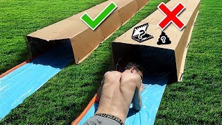 TRY NOT TO Slip 'N Slide Through the Wrong MYSTERY BOX!!