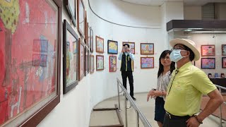 胡美銀美術學苑師生聯展 美學教育從小扎根