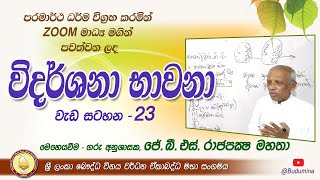 vidarshana bhavana විදර්ශනා භාවනා -23