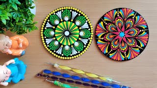 Mini Dot mandala Designs | Dot Mandala Art for Beginners | DOT MANDALA PAINTING