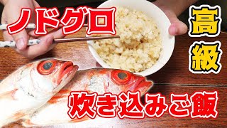 高級ノドグロを炊き込みご飯にしてみた！シンプルな味付けで挑む！