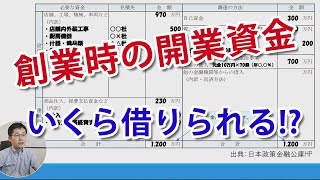 起業・創業に伴う開業資金と借入（融資）、いくら借りられる！？創業計画書における開業資金について解説