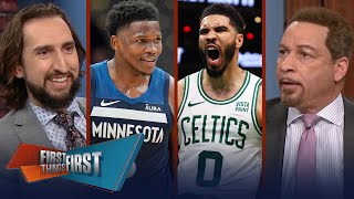 Celtics beat Pacers in Game 1 of ECF & Timberwolves vs. Mavs WCF preview | NBA | FIRST THINGS FIRST