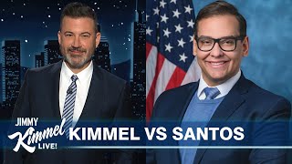 George Santos Sues Jimmy Kimmel for Fraud, Trump Hit with Bigly Fine & He Drops