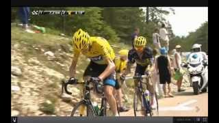 Froome unhumanly attack against Contador on mont ventoux