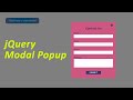 Html Css Contact form in Jquery Modal Popup | Jquery modal popup tutorial