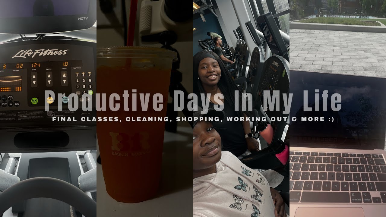 PRODUCTIVE Days In My Life | Final Classes, Cleaning, Shopping, Working ...