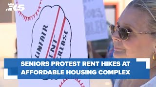 Seniors protest rent hikes at affordable housing complex in Bellingham