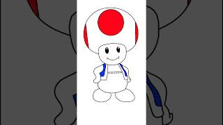 Drawing An Toad (Mario)🎨🎨#drawing #art #youtubeshorts #shorts #short #youtubeshorts #arts #mario