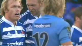 Schalk Burger huge hit on Fourie du Preez