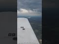 Wing view Wednesday.  Piper Cherokee in flight.  Rain clouds.  #privatepilot #flying