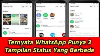 Ternyata WhatsApp Punya 3 Tampilan Status Yang Berbeda | mengembalikan tampilan status WA semula