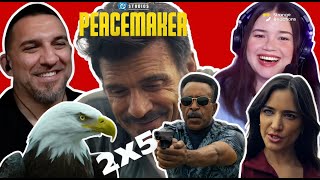 'BACK TO THE SUTURE' | PEACEMAKER 2X5 FAN REACTION MASHUP COMPILATION |DCU FANS REACT TO PEACEMAKER