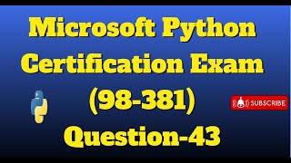 python certification exam Question-43