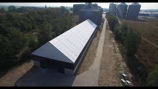 Warehouse of grain waste