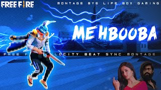 Mehbooba - KGF Chapter 2 Song | Mehbooba Free Fire Beat Sync Montage| Yash- srinidhi shetty-GarenaFF