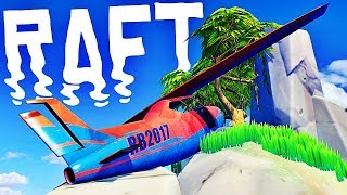 J'AI TROUVÉ UN AVION ÉCRASÉ SUR UNE ÎLE !? | Raft #16