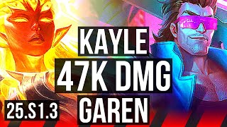 KAYLE vs GAREN (TOP) | 10k comeback, 47k DMG | NA Master | 25.S1.3