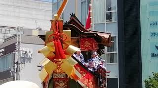 祇園祭　後祭　山鉾巡行2023　大船鉾　祇園祭山鉾巡行の✨大トリの鉾です✨　四条河原町交差点　辻回し