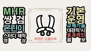 [MHR/몬스터헌터 라이즈] 쌍검 뉴비 다 모여라, 기본 콤보 및 운영 강의 영상1 (feat.하위 마가이마가도)