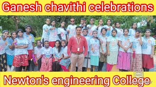 #Newtons_engineering _College   #Ganesh_chaturthi_celebration #part-1