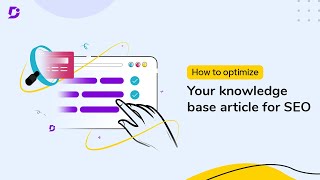 How to optimize your knowledge base article for SEO