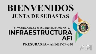 Presubasta - AFI-BP-24-030