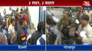 Clashes erupt in Delhi, Gorakhpur