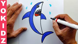 How to draw Shark Easy