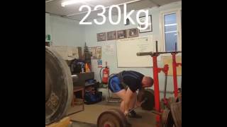 Deadlift day 230kg for a triple