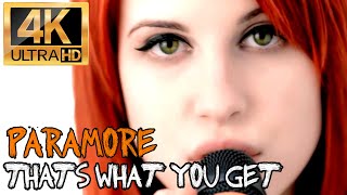 [4K] Paramore - That's What You Get REMASTERED (Official Music Video)