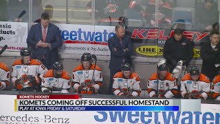 Komets ready to hit road after four home games in five days