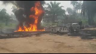 Video of Explosion at a Tapping Point in Rumuekpe Community, Rivers State