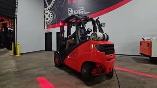 2017 LINDE H35T 7,000 LB PNEUAMTIC LPG FORKLIFT STK 13497