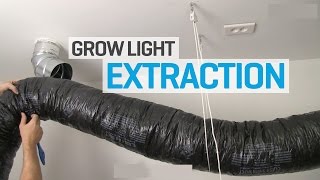 Air-Cooled Grow Light Extraction Set-Up with Insulated Ducting