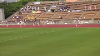 2016京都府高校総体　女子3年4×100mリレー決勝