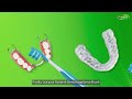 how to use the polident dental appliance brush