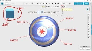 123D split tool