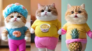 😻Cat videos funny dance 💃😃Videos for catsv#funnycats #dancingcat #catlovers 152