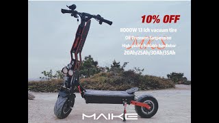 Maike MKS 8000W 13 inch fat tire 90km high speed electric motorcycle electric adult scooters